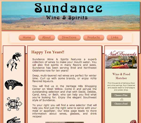 Sundance website screen shot 800 pixels wide